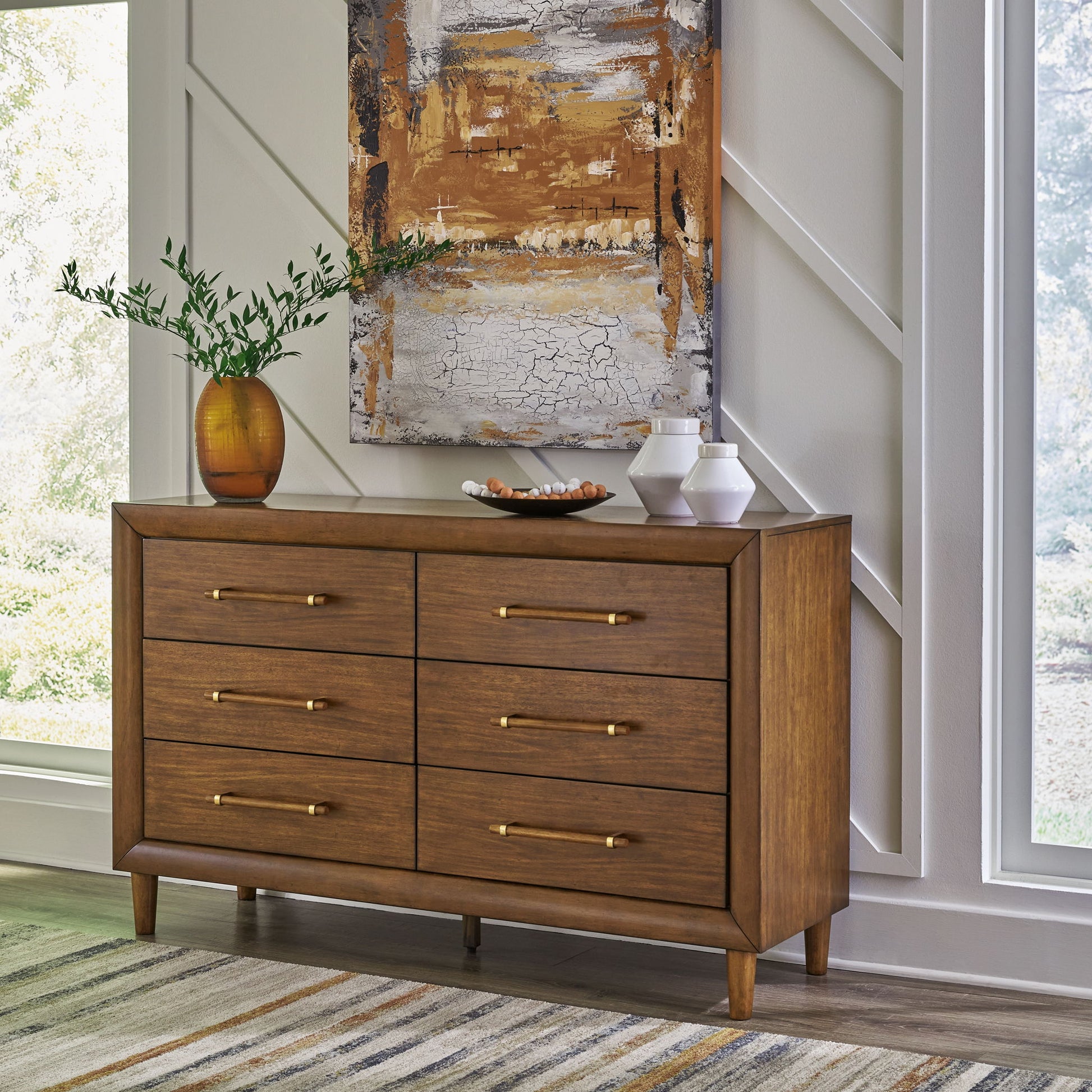 Lyncott - Brown - Dresser - Hornell Furniture Outlet