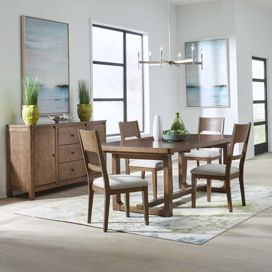 Harmony - Trestle Table Set - Hornell Furniture Outlet