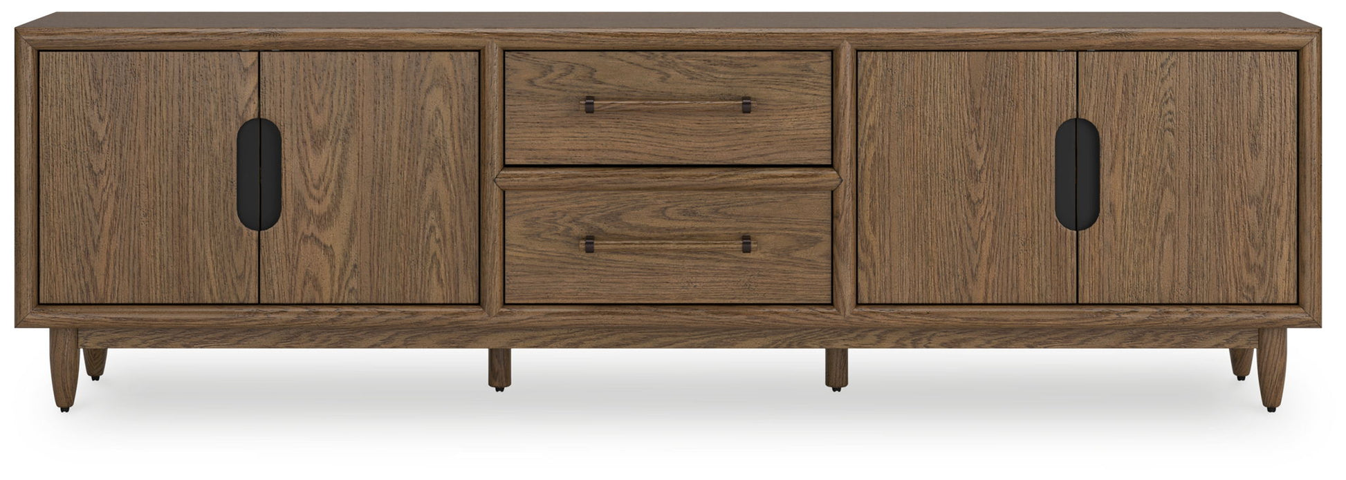 Roanhowe - Brown - Extra Large TV Stand - Hornell Furniture Outlet