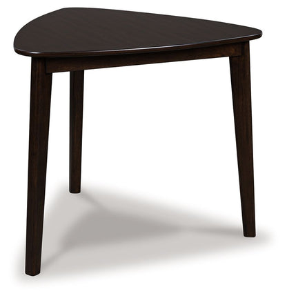Mallenette - Merlot - Triangle Dining Room Table - Hornell Furniture Outlet