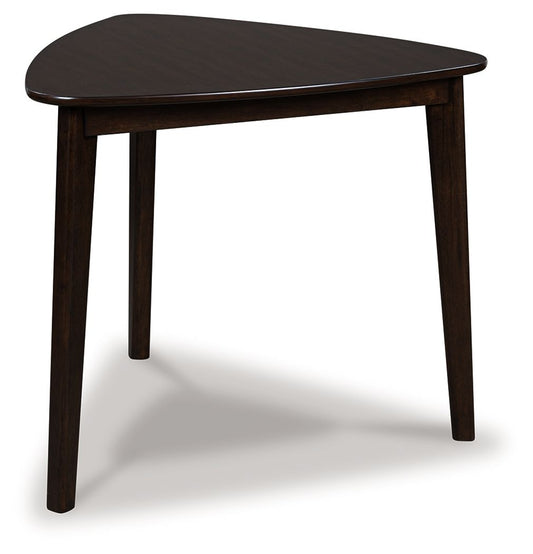 Mallenette - Merlot - Triangle Dining Room Table - Hornell Furniture Outlet