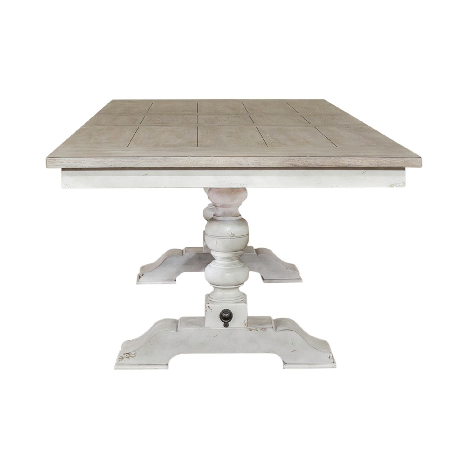 Whitney - Trestle Table - White - Hornell Furniture Outlet