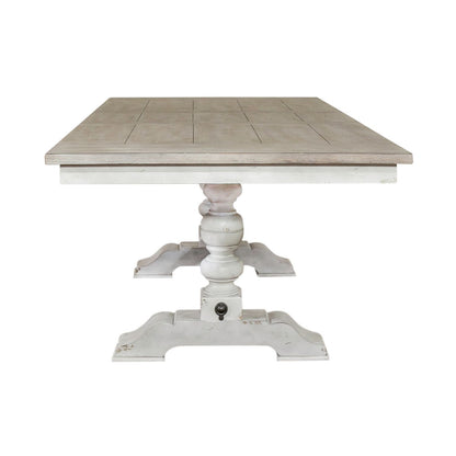 Whitney - Trestle Table - White - Hornell Furniture Outlet