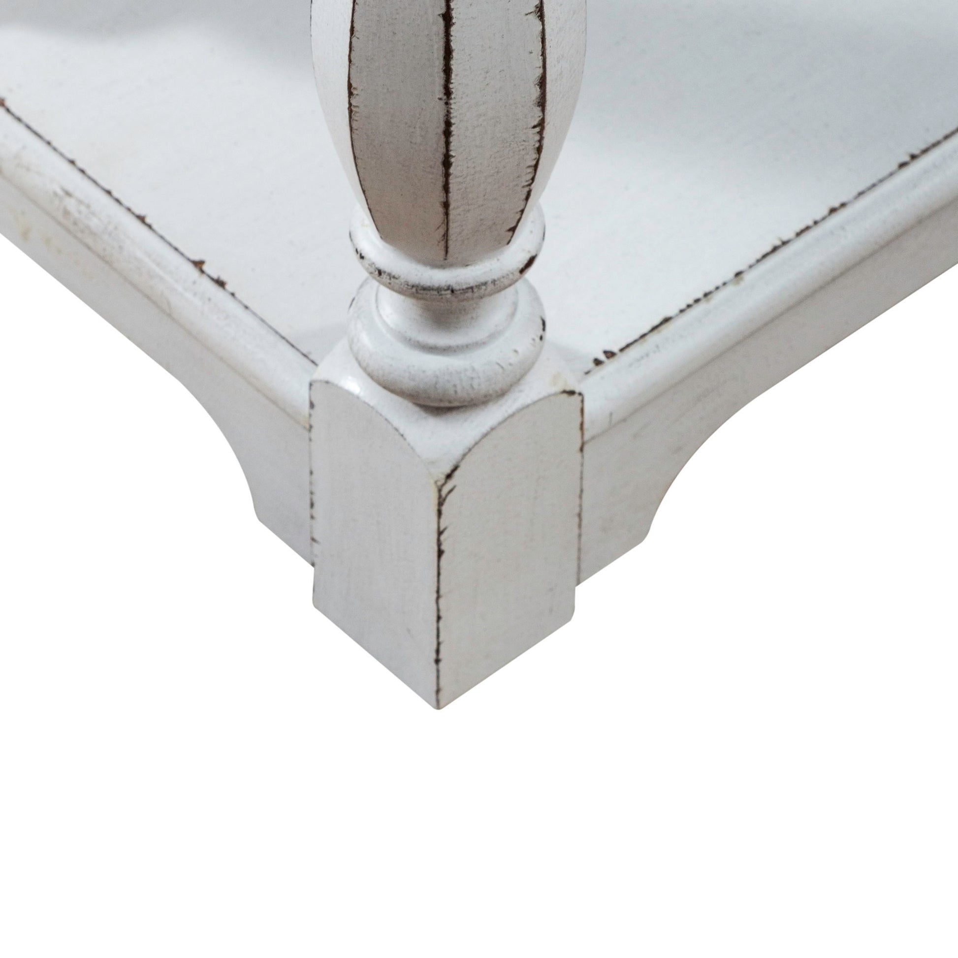 Magnolia Manor - Hall Console Bottom With Shelf For Display & Storage - White - Hornell Furniture Outlet