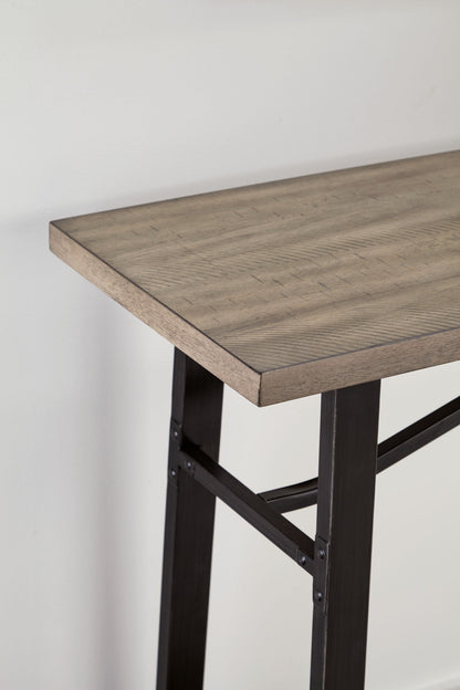 Lesterton - Light Brown / Black - Long Counter Table - Hornell Furniture Outlet