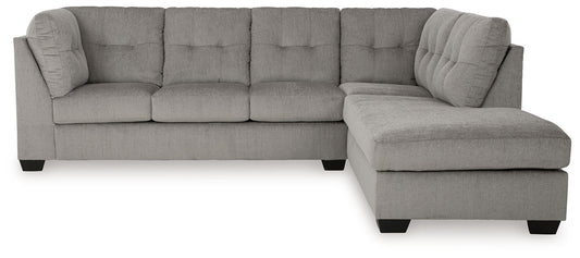 Lanelly - Alloy - 2 - Piece Sectional With Raf Corner Chaise - Hornell Furniture Outlet