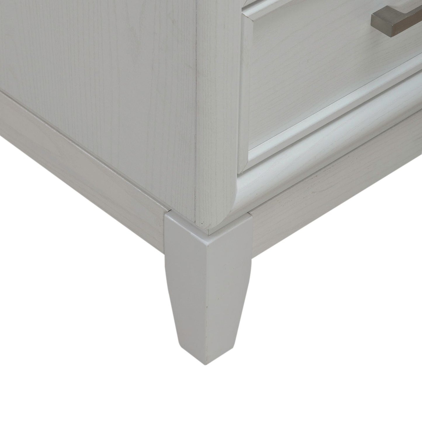 Reflections - Nightstand With Lights and Charging Station - White - Hornell Furniture Outlet