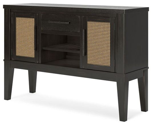 Galliden - Black - Dining Room Server - Hornell Furniture Outlet