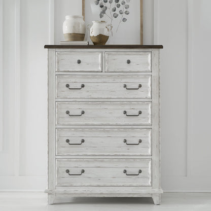 River Place - 6 Drawer Chest - White - Hornell Furniture Outlet