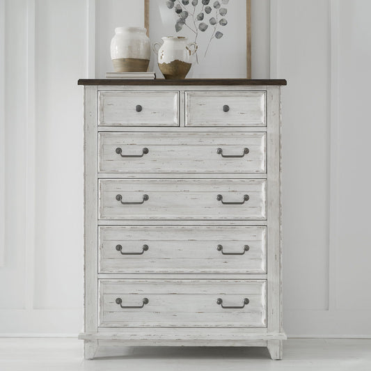 River Place - 6 Drawer Chest - White - Hornell Furniture Outlet