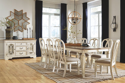 Realyn - Chipped White - Rectangular Dining Room Extension Table - Hornell Furniture Outlet