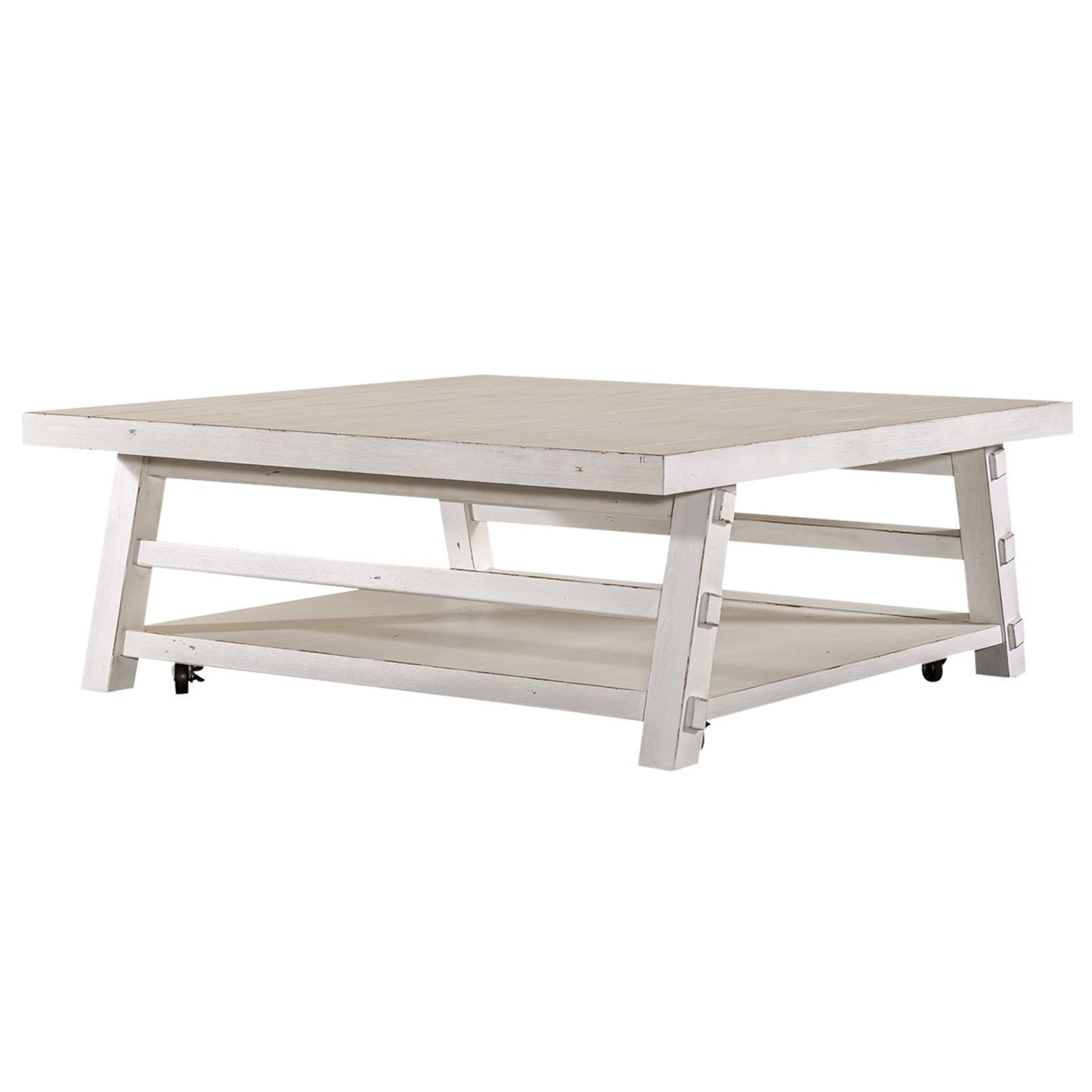 Modern Farmhouse - Oversized Square Cocktail Table - Hornell Furniture Outlet