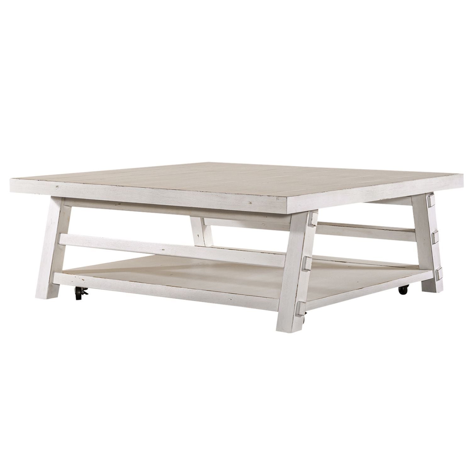 Modern Farmhouse - Oversized Square Cocktail Table - Hornell Furniture Outlet