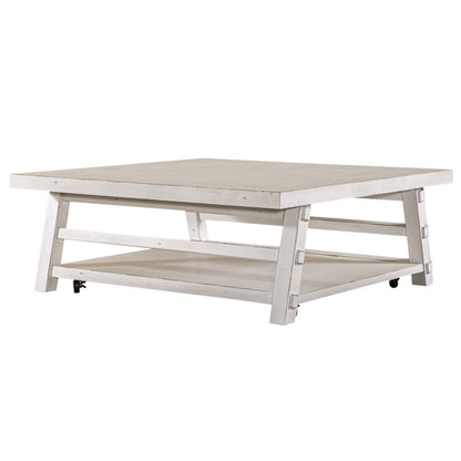 Modern Farmhouse - Oversized Square Cocktail Table - Hornell Furniture Outlet