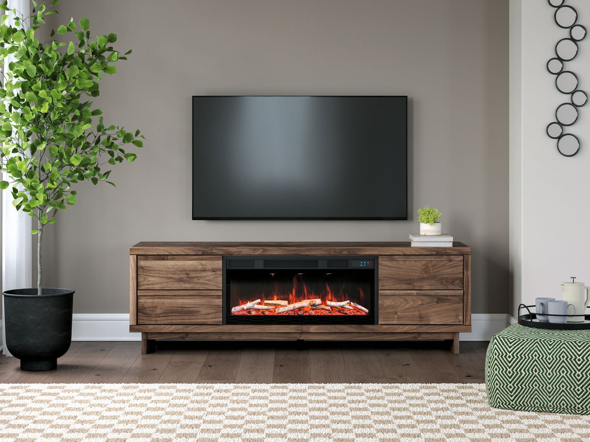 Zadilyn - TV Stand With Fireplace Option - Hornell Furniture Outlet