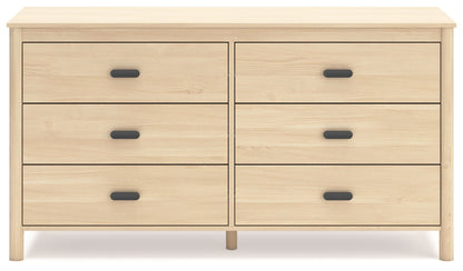 Cabinella - Tan - Six Drawer Dresser - Hornell Furniture Outlet