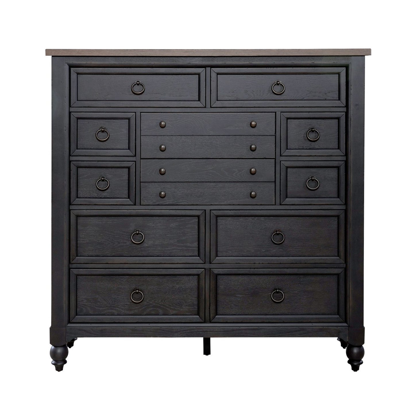 Americana Farmhouse - 12 Drawer Chesser - Hornell Furniture Outlet