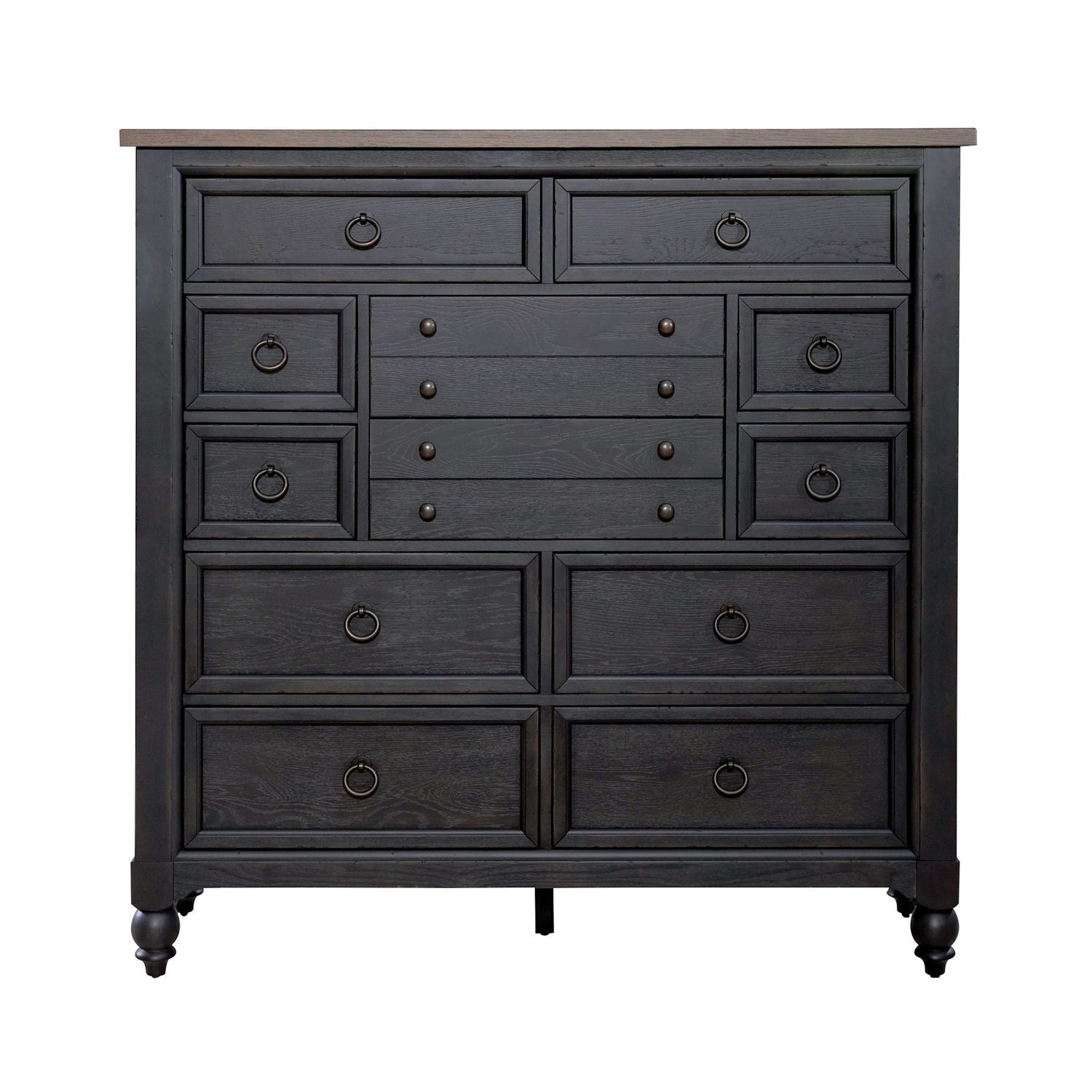 Americana Farmhouse - 12 Drawer Chesser - Hornell Furniture Outlet