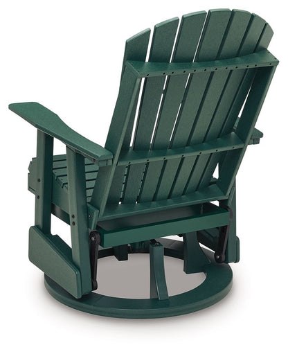 Shell Beach - Swivel Glider Chair - Green - Hornell Furniture Outlet