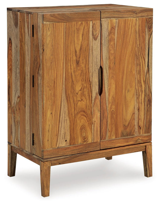 Dressonni - Brown - Bar Cabinet - Hornell Furniture Outlet