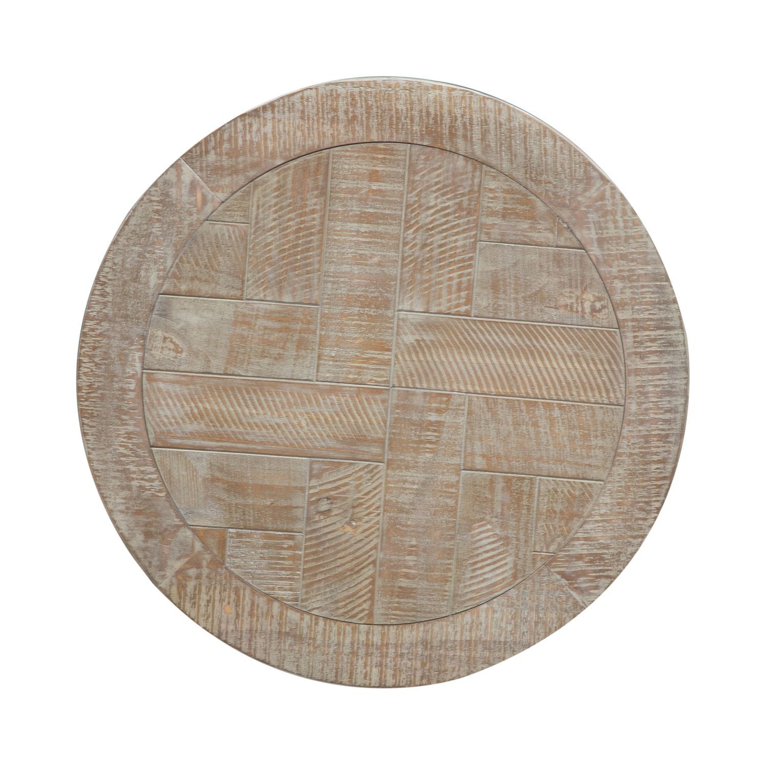 Parkland Falls - Round End Table - Light Brown - Hornell Furniture Outlet