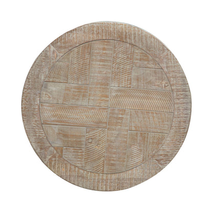 Parkland Falls - Round End Table - Light Brown - Hornell Furniture Outlet