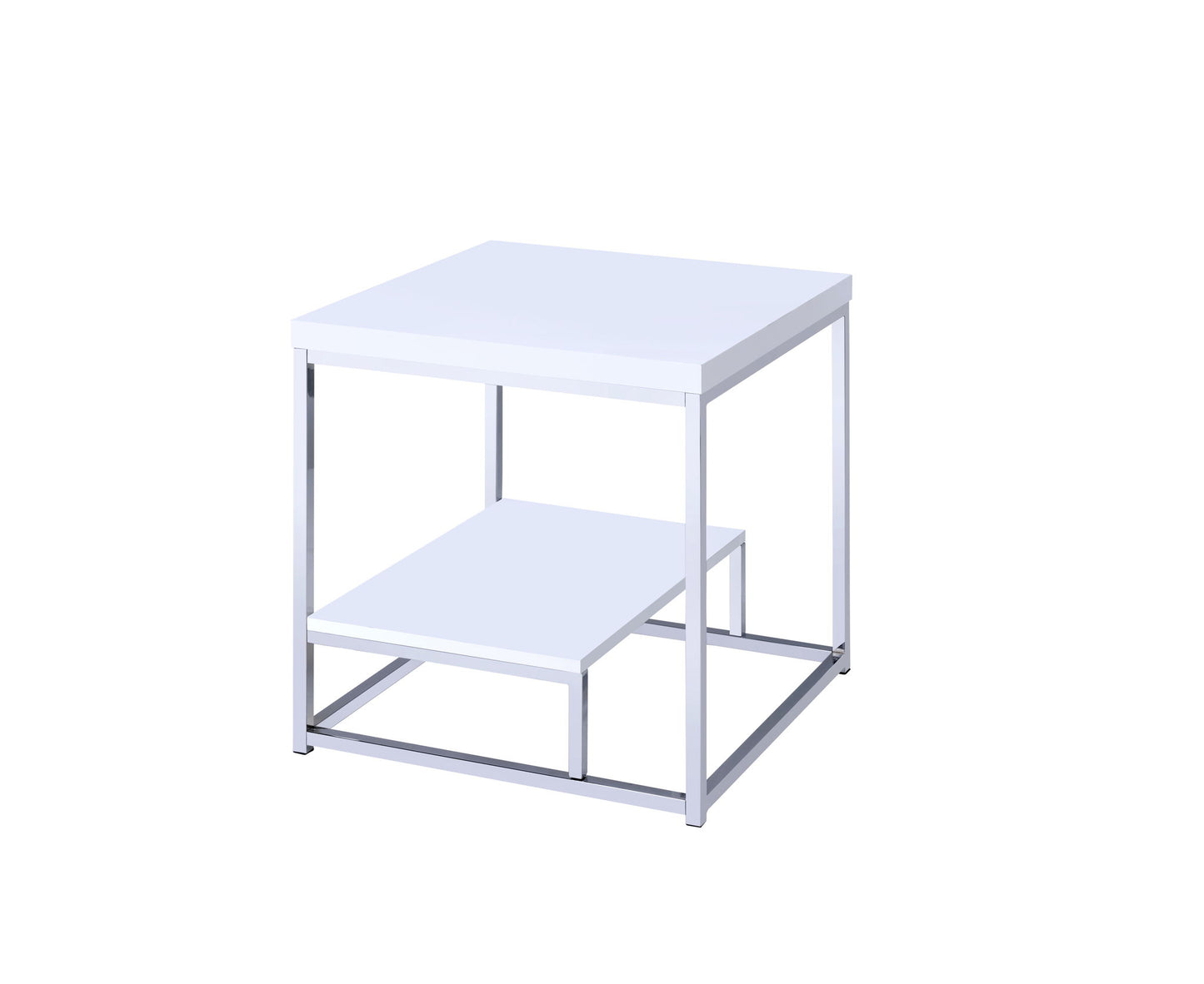 Lucia - End Table - White - Hornell Furniture Outlet