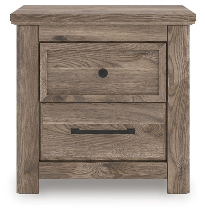 Rusticott - Brown - Two Drawer Night Stand - Hornell Furniture Outlet
