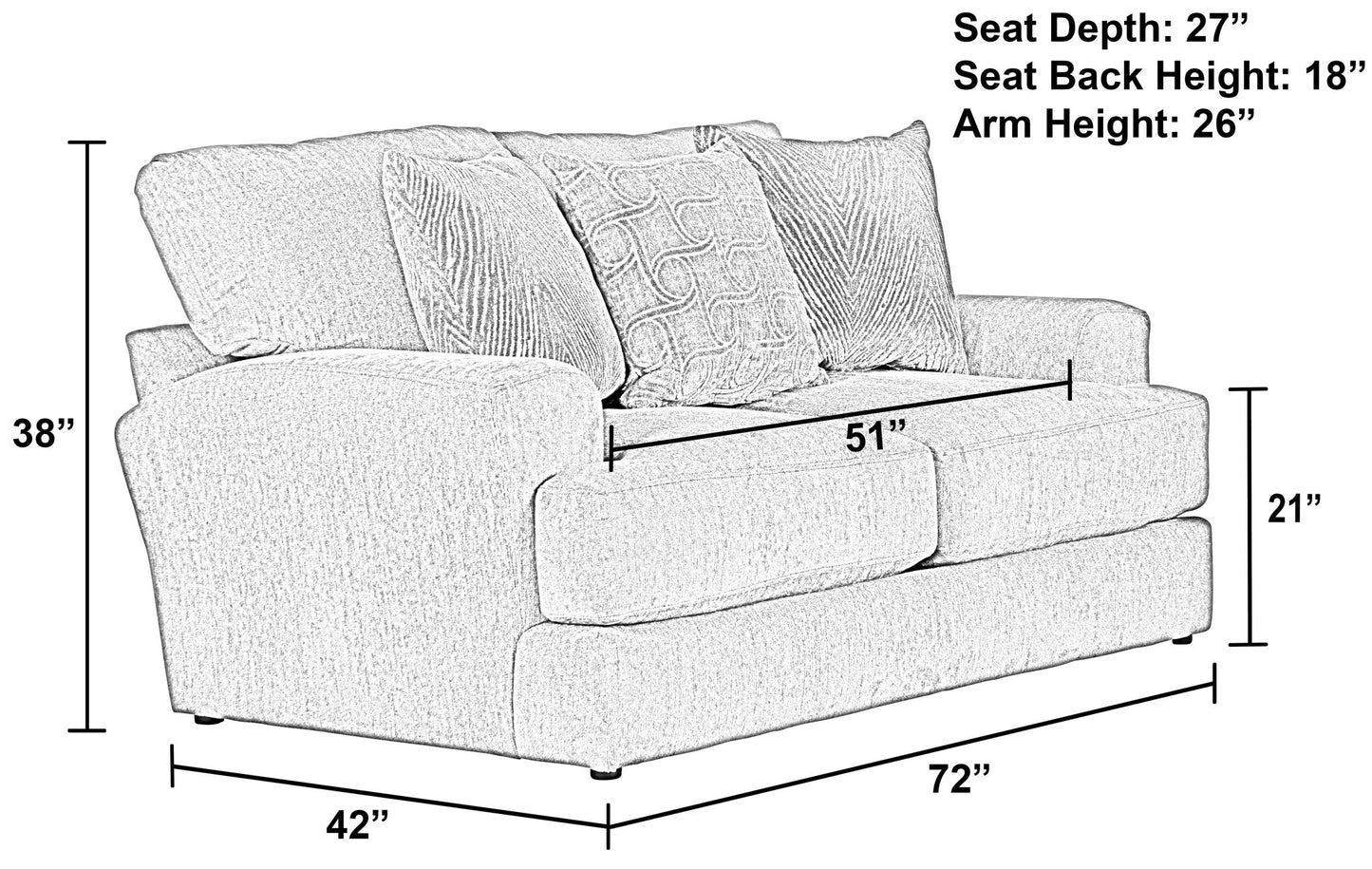 Lamar - Loveseat - Hornell Furniture Outlet
