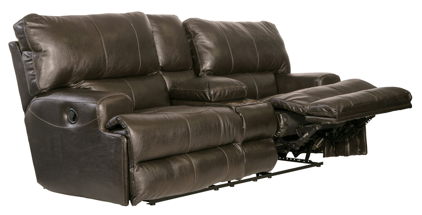Wembley - Lay Flat Reclining Console Loveseat - Hornell Furniture Outlet