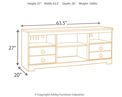 Willowton - Entertainment Center With Fireplace Option - Hornell Furniture Outlet