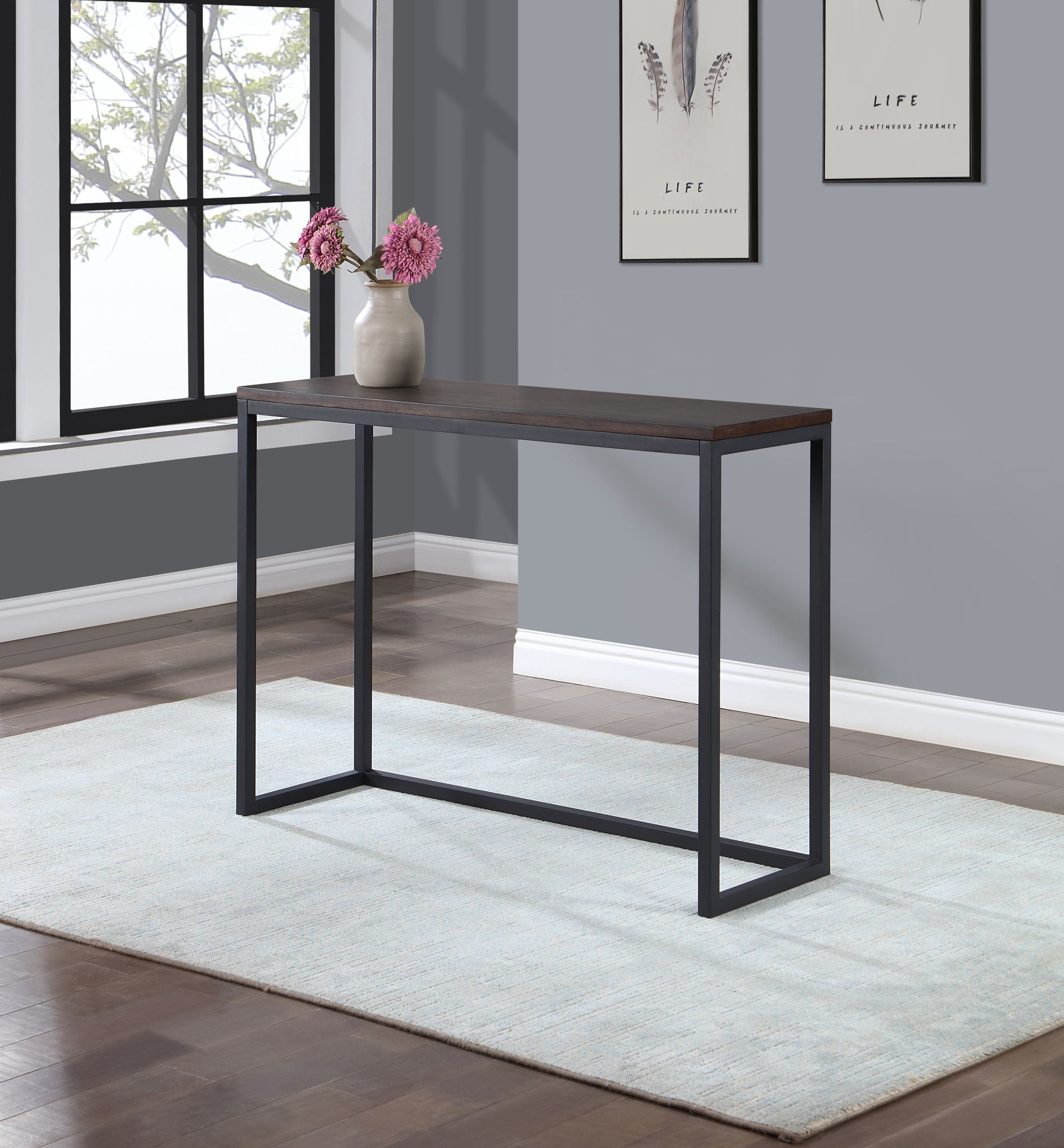 Yukon - 3 Piece Counter Bar Set - Dark Brown - Hornell Furniture Outlet