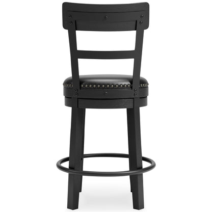 Valebeck - Full Back Swivel Stool - Hornell Furniture Outlet