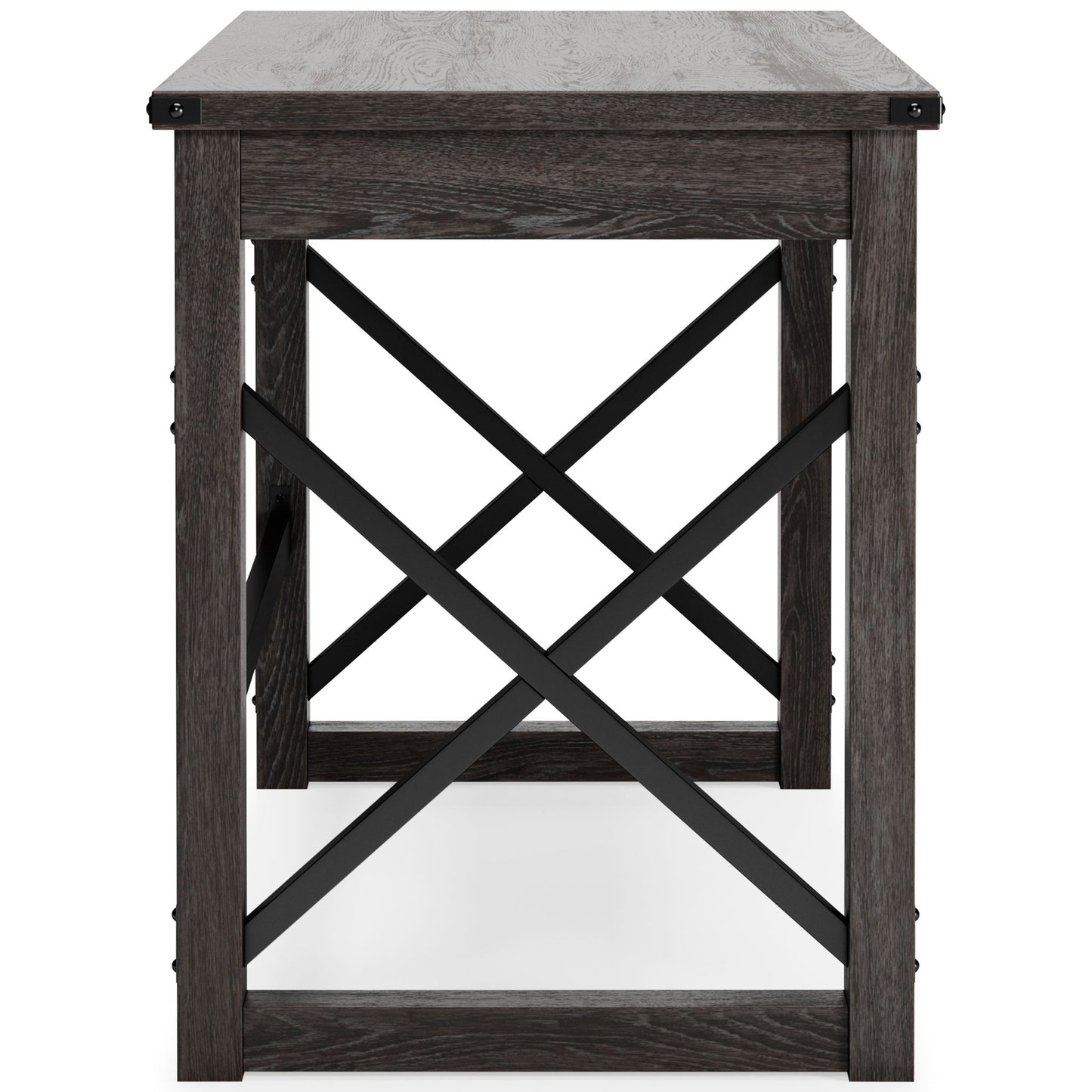 Freedan - Grayish Brown - Home Office Desk - Hornell Furniture Outlet