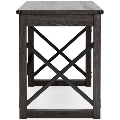 Freedan - Grayish Brown - Home Office Desk - Hornell Furniture Outlet