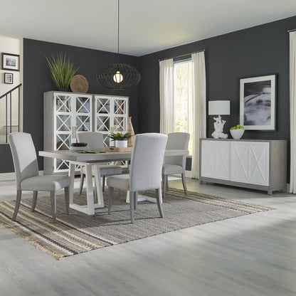 Palmetto Heights - Double Pedestal Table Set - Hornell Furniture Outlet