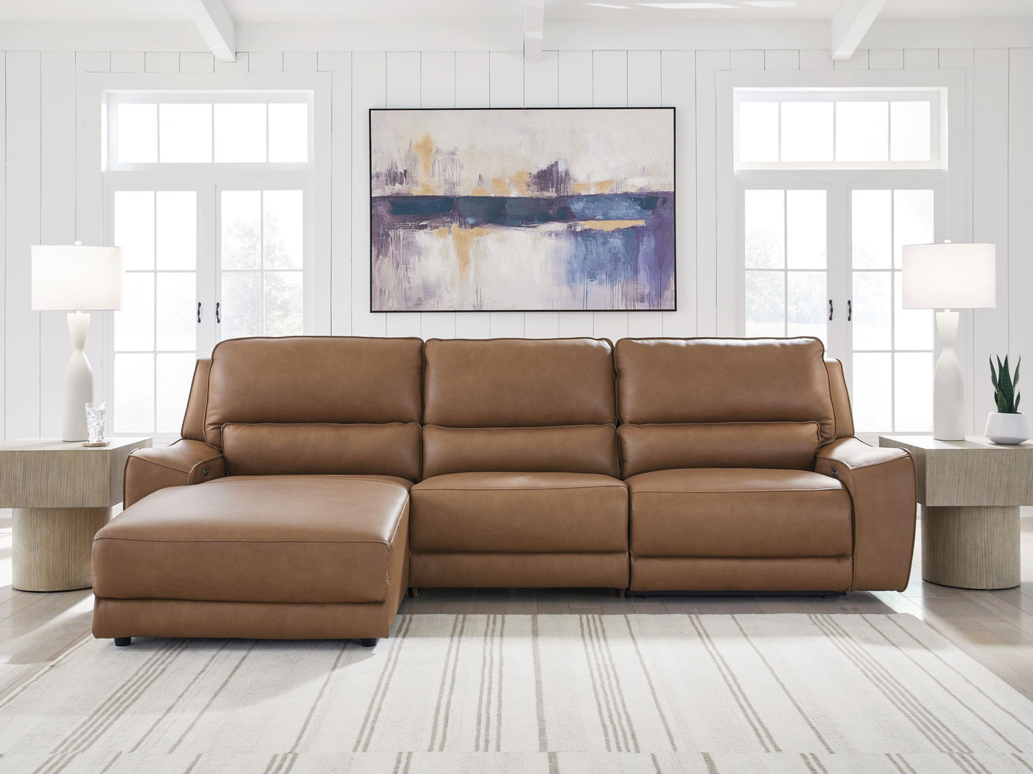 DeepWakes - Power Reclining Sectional - Hornell Furniture Outlet
