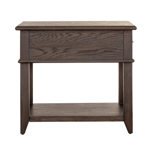 Mill Creek - Drawer End Table - Dark Brown - Hornell Furniture Outlet