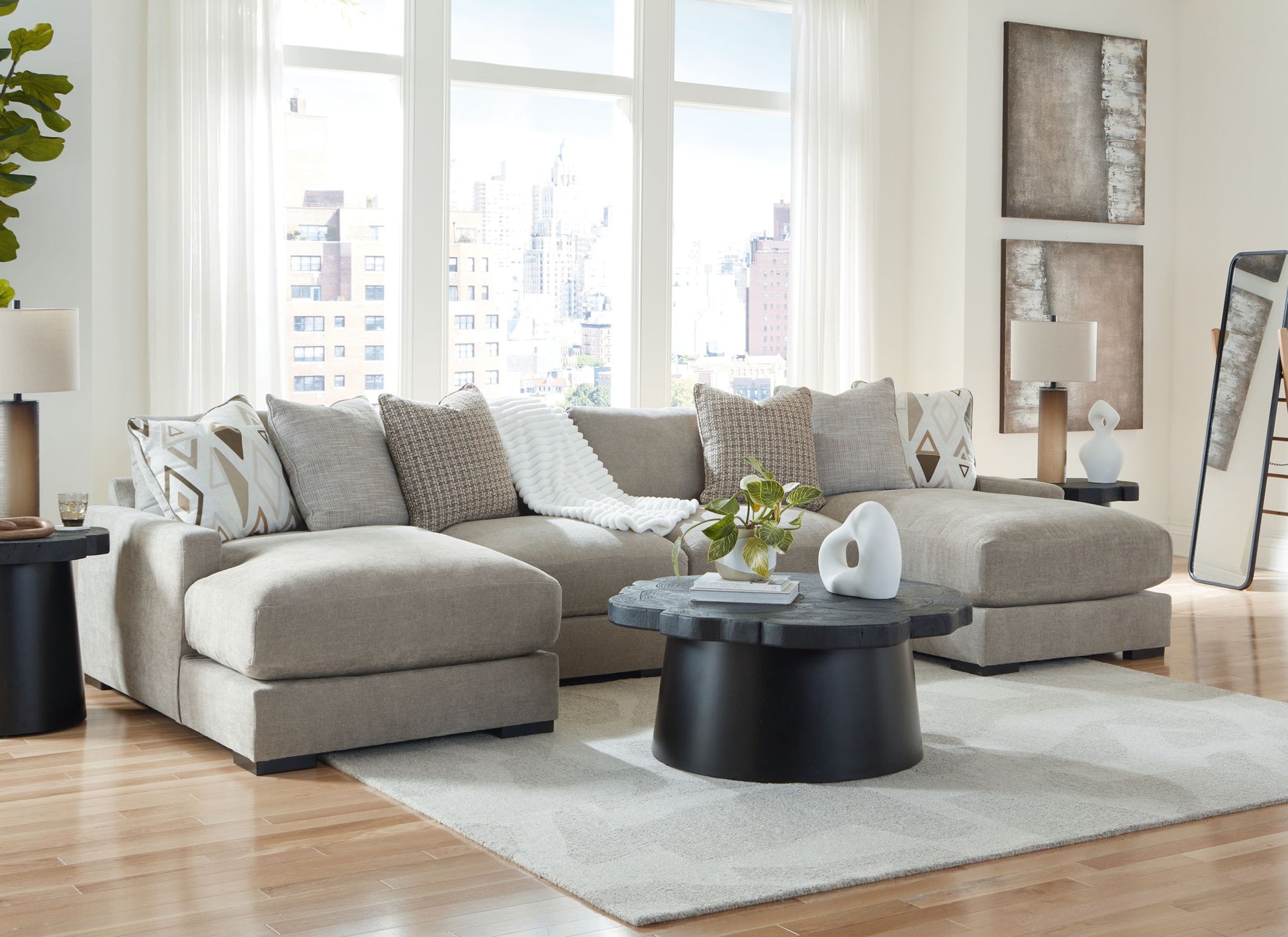 Aslan Court - Sectional - Hornell Furniture Outlet