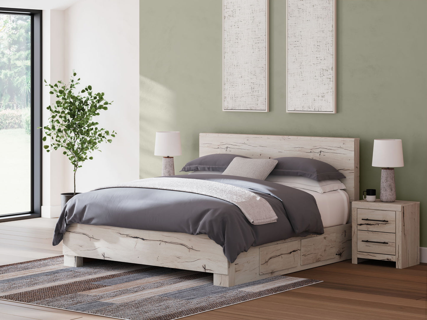 Lawroy - Panel Bed With Storage - Hornell Furniture Outlet