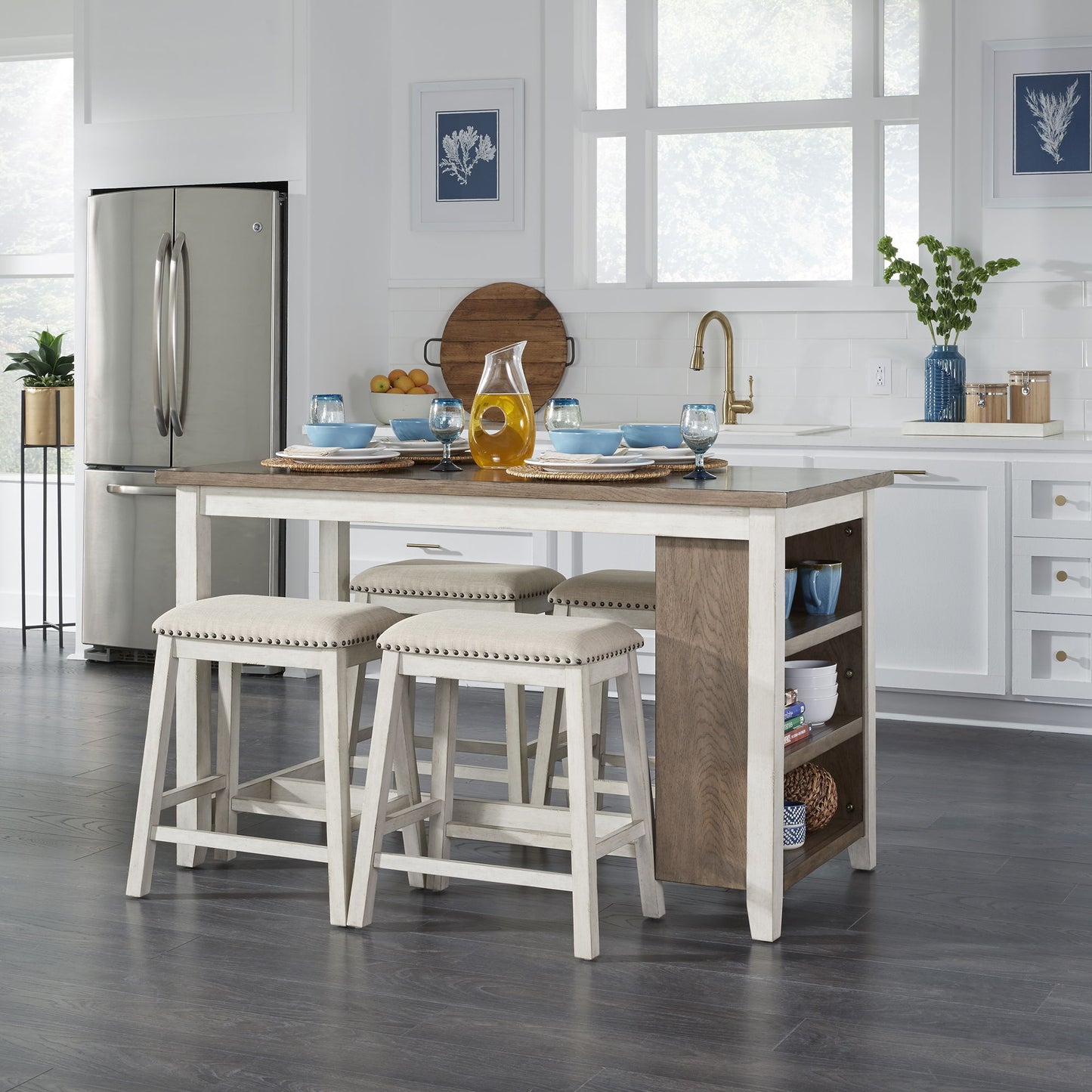 Brook Creek - Counter Set - Hornell Furniture Outlet