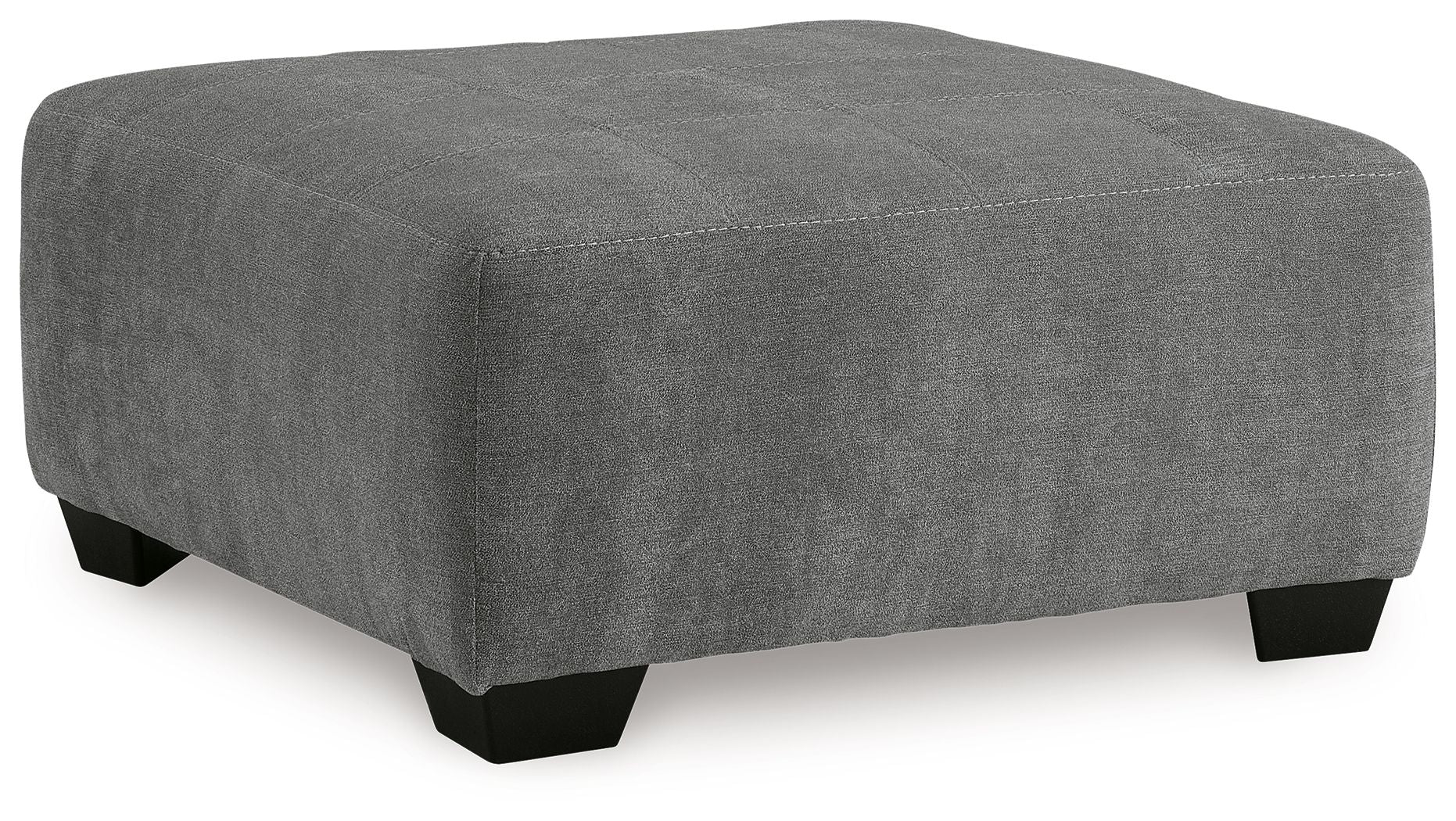 Birkdale Court - Gray - Oversized Accent Ottoman - Hornell Furniture Outlet