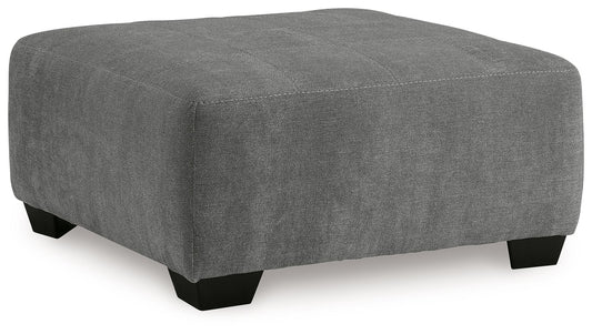 Birkdale Court - Gray - Oversized Accent Ottoman - Hornell Furniture Outlet