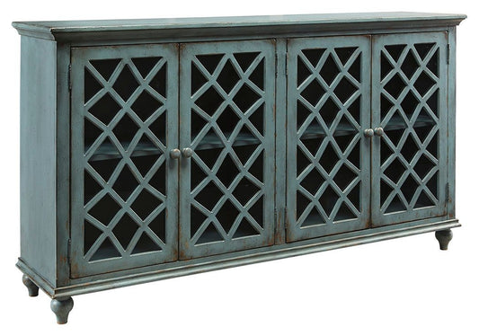 Mirimyn - Antique Teal - Accent Cabinet - Vintage Finish - Hornell Furniture Outlet