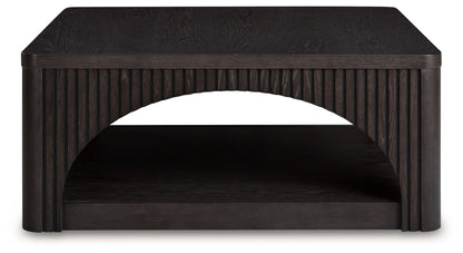 Yellink - Black - Square Cocktail Table - Hornell Furniture Outlet