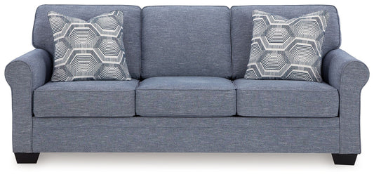 Carissa Manor - Denim - Queen Sofa Sleeper - Hornell Furniture Outlet