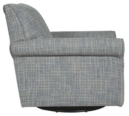 Renley - Ash - Swivel Glider Accent Chair - Hornell Furniture Outlet