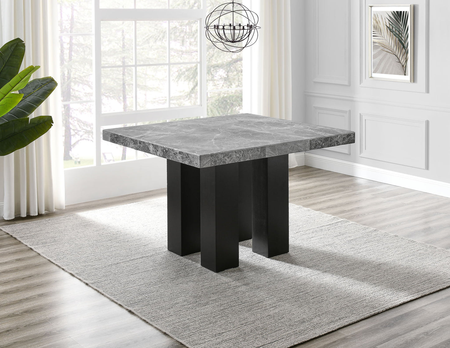 Camila - Square Counter Dining Set - Gray Top - Hornell Furniture Outlet