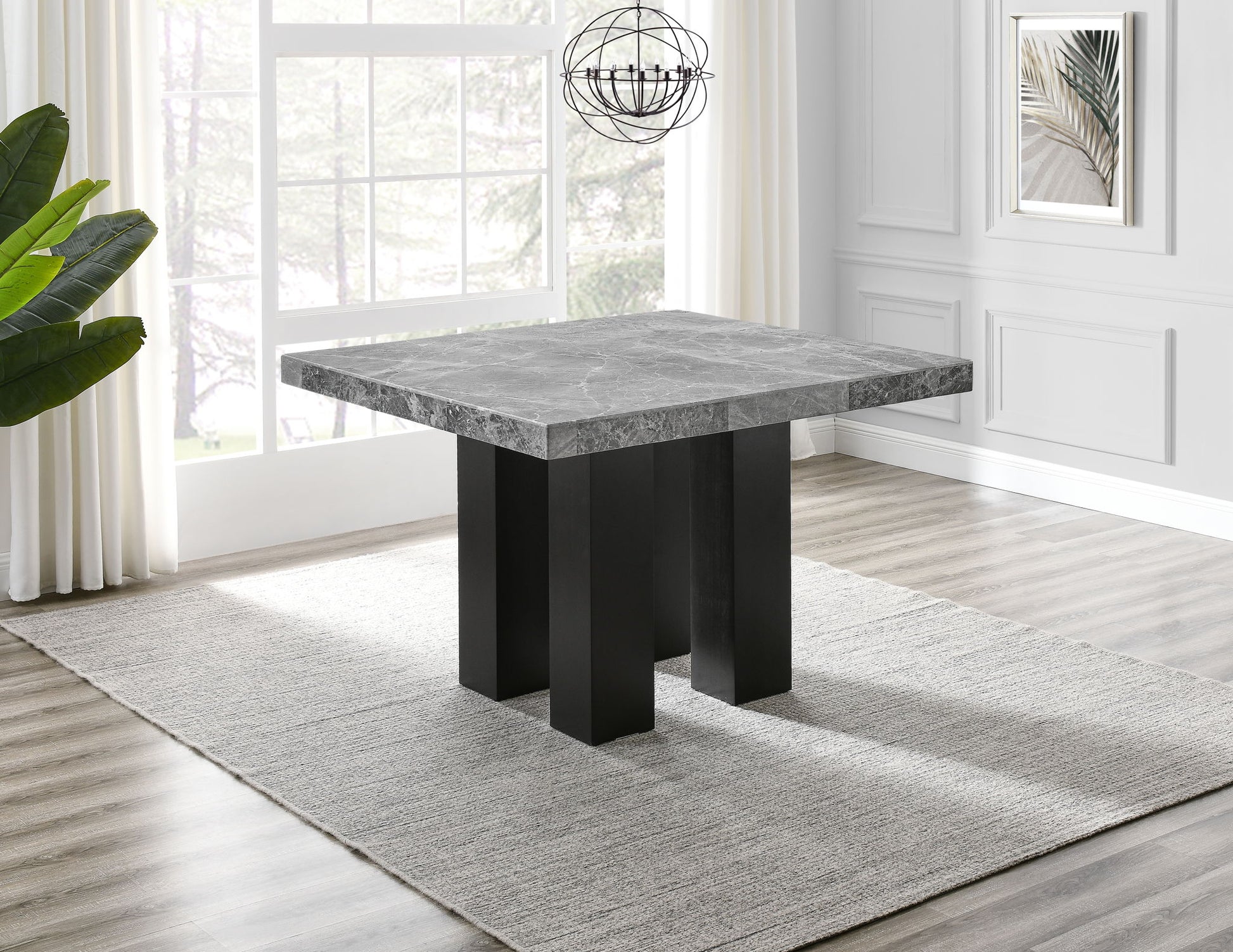 Camila - Square Counter Dining Set - Gray Top - Hornell Furniture Outlet