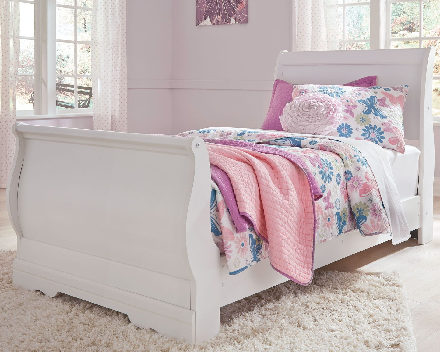 Anarasia - Sleigh Bed Set - Hornell Furniture Outlet